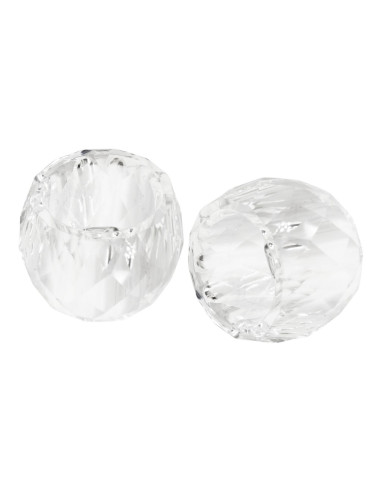 RANOLDI SET 2 PORTATOVAGLIOLI IN CRISTALLO