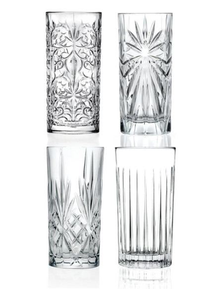 RCR SET 4 BICCHIERI LONGDRINK 36 CL - MIXOLOGY