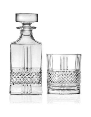 RCR SET 7 PEZZI BOTTIGLIA + BICCHIERI WHISKY -...