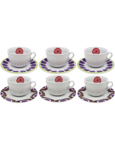 RICHARD GINORI SET 6 TAZZE COLAZIONE CON PIATTINO 350 ML...