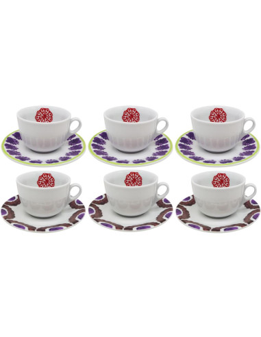 RICHARD GINORI SET 6 TAZZE COLAZIONE CON...