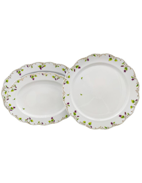 ROSENTHAL SERVIZIO TAVOLA 34 PEZZI - MONBIJOU PETITTE VIOLETTE