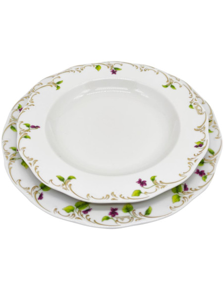 ROSENTHAL SERVIZIO TAVOLA 4 PEZZI - MONBIJOU PETITTE VIOLETTE