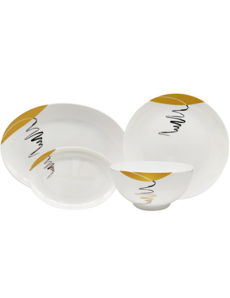 SCHERZER SERVIZIO PIATTI 55 PEZZI - DOMINA RAY OF LIGHT