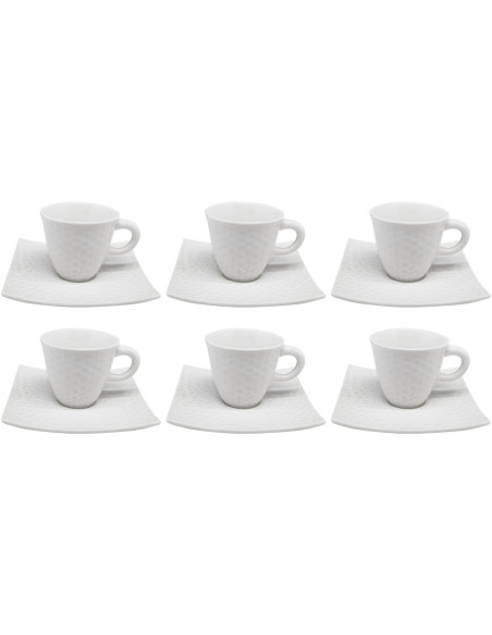 SCHERZER SET 6 TAZZE CAFFÈ CON PIATTINO 70 ML - GOLF