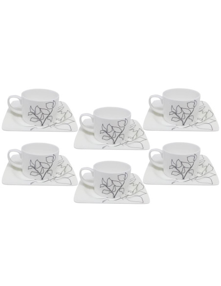 SCHERZER SET 6 TAZZE DA TÈ - SUBLIMA LOTUS