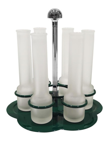 SET 6 BICCHIERINI GRAPPA CON SUPPORTO - MARGHERITA