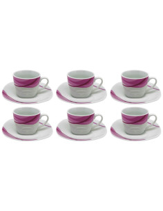 SHERWOOD SET 6 TAZZE CAFFÈ CON PIATTINO 90 ML