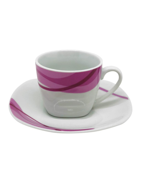 SHERWOOD SET 6 TAZZE CAFFÈ CON PIATTINO 90 ML