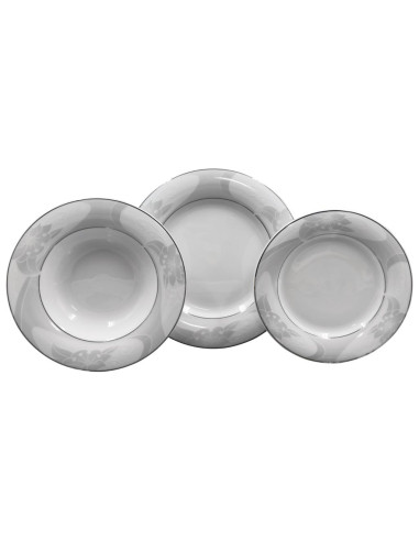 TENDENZE SERVIZIO PIATTI 24 PEZZI - AMY PLATINO