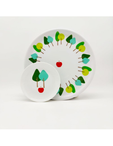 TENDENZE SET 12 PIATTI DOLCE CON PIATTO PORTATA...