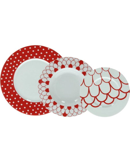 TOGNANA SERVIZIO PIATTI 25 PEZZI - ARENA LIPSTICK