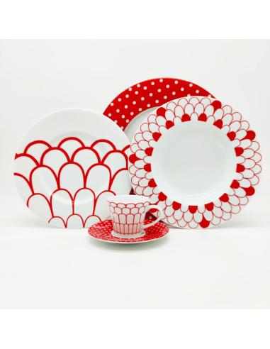 TOGNANA SERVIZIO PIATTI 25 PEZZI - ARENA LIPSTICK