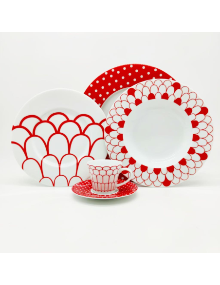 TOGNANA SERVIZIO PIATTI 25 PEZZI - ARENA LIPSTICK