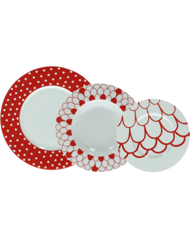 TOGNANA SERVIZIO PIATTI 67 PEZZI - ARENA LIPSTICK