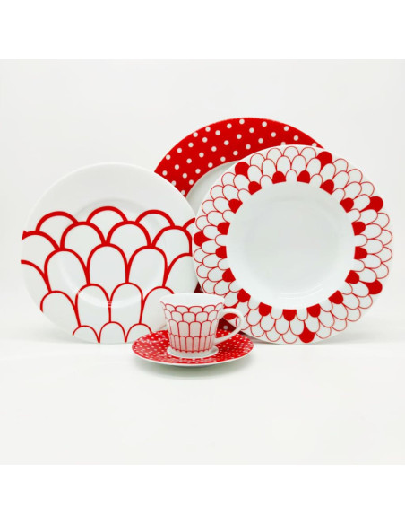 TOGNANA SERVIZIO PIATTI 67 PEZZI - ARENA LIPSTICK