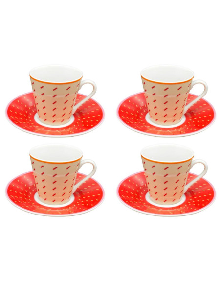 TOGNANA SET 4 TAZZE CAFFE 10 CL - FORMA COSMOS