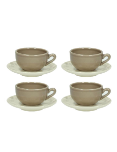 TOGNANA SET 4 TAZZE CAFFE CON PIATTINO - ALGARVE