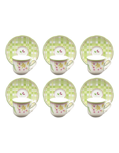 TOGNANA SET 6 TAZZE CAFFE 10 CL - POEMA GINEVRA