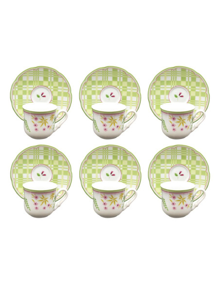 TOGNANA SET 6 TAZZE CAFFE 10 CL - POEMA GINEVRA