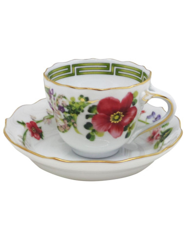 VERSACE TAZZA CAFFÉ CON PIATTINO 95 ML - FLOWER...