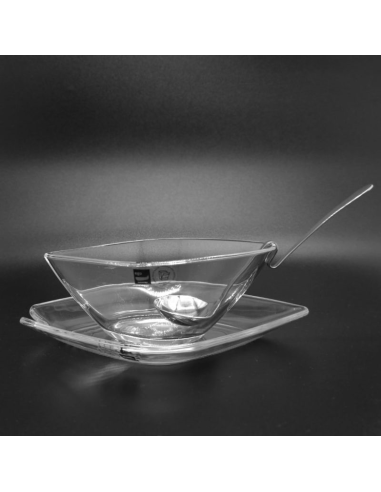 VIDIVI SET SALSIERA CON CUCCHIAINO - CARIBE