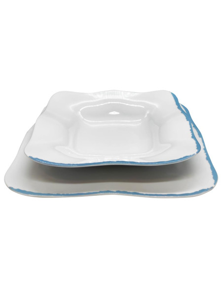 WEISSESTAL SERVIZIO PIATTI 12 PEZZI - RUVIA BLUETTE