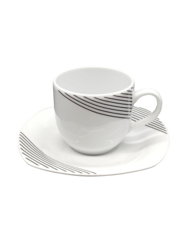 WEISSESTAL SERVIZIO PIATTI 53 PEZZI - TRALI BLACK