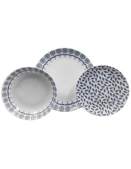 WEISSESTAL SERVIZIO PIATTI 57 PEZZI - BLUMEN