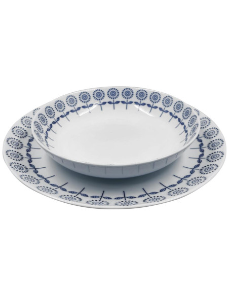 WEISSESTAL SERVIZIO PIATTI 57 PEZZI - BLUMEN