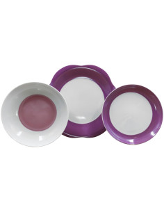 WEISSESTAL SERVIZIO PIATTI 59 PEZZI - GARDEN