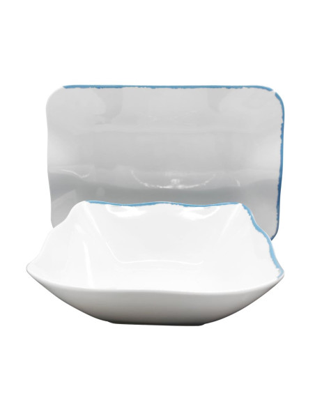 WEISSESTAL SERVIZIO PIATTI 59 PEZZI - RUVIA BLUETTE