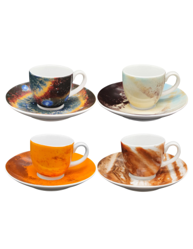 WEISSESTAL SET 4 TAZZE CAFFÈ CON PIATTINO -...