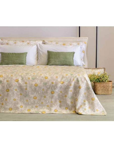 RIVIERA COPRILETTO MATRIMONIALE IN PIQUET - MARGHERITA