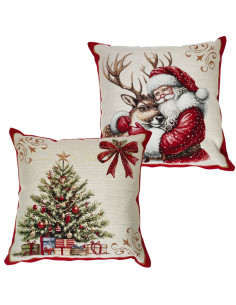 EMILY CUSCINO ARREDO NATALIZO 45 X 45 CM DOUBLE FACE -...