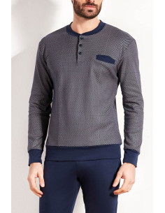 QBO PIGIAMA UOMO SERAFINO MANICA LUNGA E PANTALONE LUNGO... 2