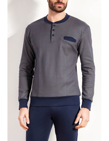 QBO PIGIAMA UOMO SERAFINO MANICA LUNGA E...