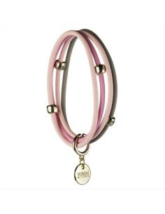 MILLEFIORI BRACCIALETTO 4 FILI IN GOMMA PROFUMATA - ROSE