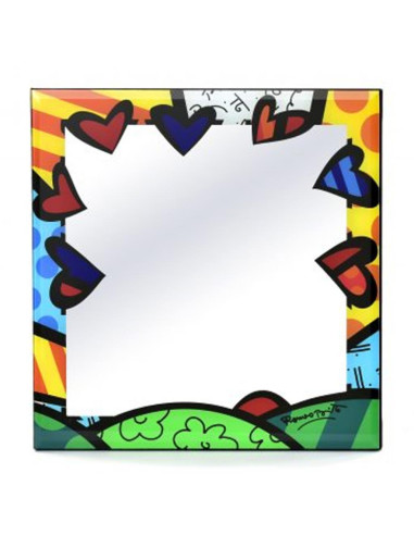 ROMERO BRITTO SPECCHIO DA PARETE 30 X 30 CM - A...