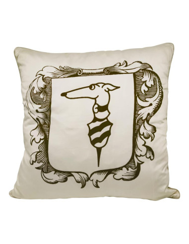 TRUSSARDI CUSCINO ARREDO IN RASO DI COTONE