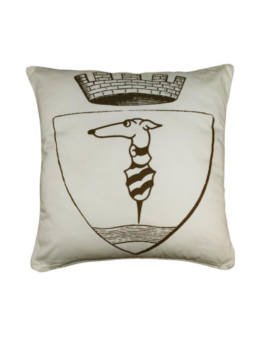 TRUSSARDI CUSCINO ARREDO IN RASO DI COTONE