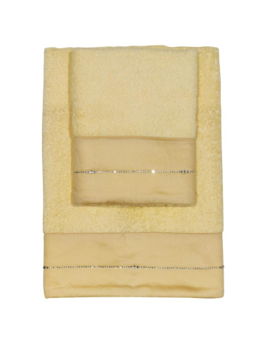 DAVID SET 2 ASCIUGAMANI VISO E OSPITE IN SPUGNA...