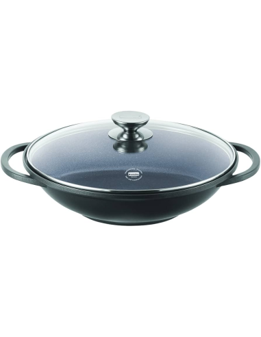 BERNDES WOK CON COPERCHIO IN VETRO Ø 32 CM