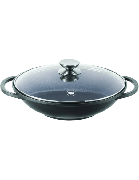 BERNDES WOK CON COPERCHIO IN VETRO Ø 32 CM