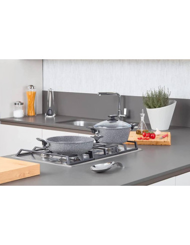 GIANNINI CASSERUOLA 2 MANICI 24 CM - LA PIETRA...