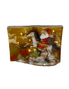 EVVIVA LIBRO BABBO NATALE CON LED 29X20 CM