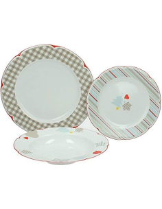 TOGNANA SERVIZIO PIATTI 18 PEZZI - POEMA TABATHA