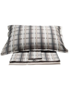TRUSSARDI COMPLETO LENZUOLA MATRIMONIALE -  LIGHT TARTAN
