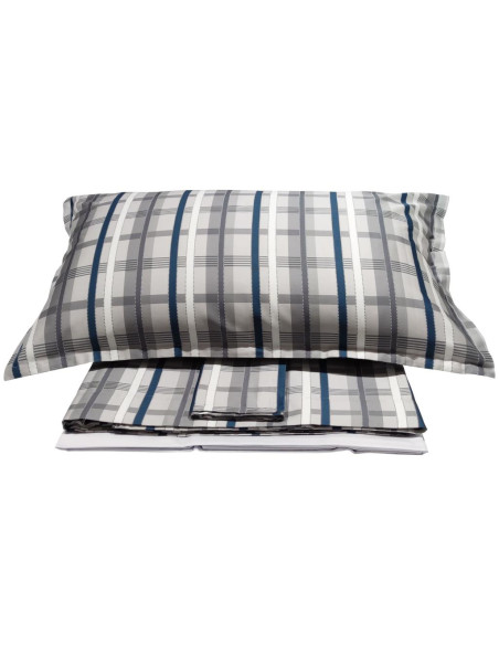 TRUSSARDI COMPLETO LENZUOLA MATRIMONIALE -  LIGHT TARTAN