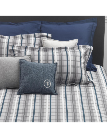 TRUSSARDI COMPLETO LENZUOLA MATRIMONIALE -  LIGHT TARTAN